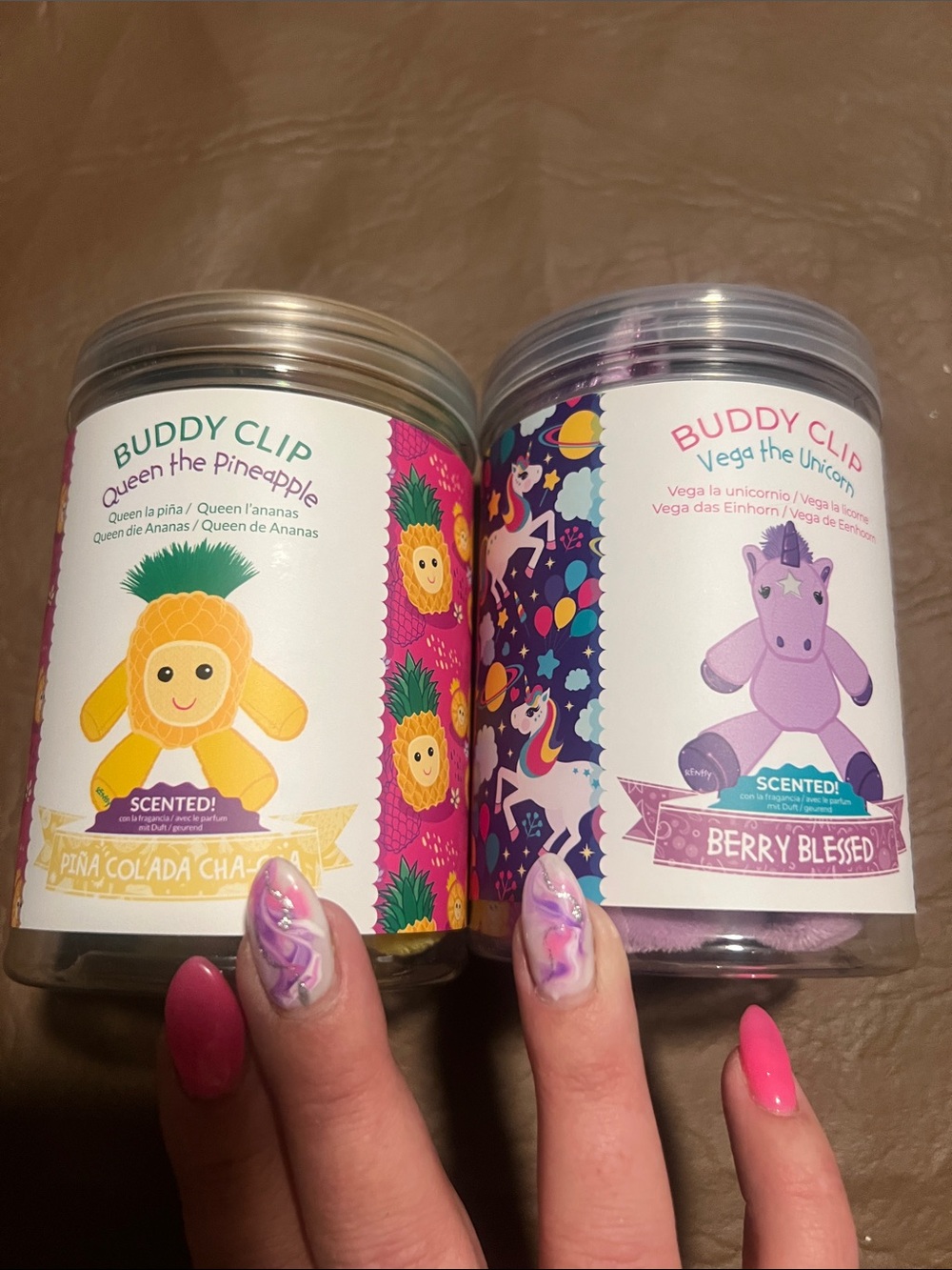 Scentsy Kids Buddy Clip Set - Purple and Yellow